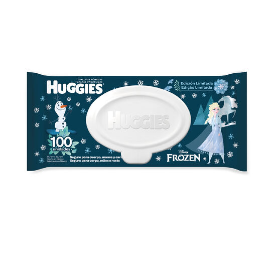 Lenço Umedecido Huggies Frozen - 100 unidades